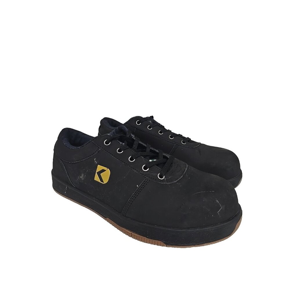 DAKOTA Men's Steel Toe Steel Plate Skate Safety Work Shoe 3613 Black/Black 12M